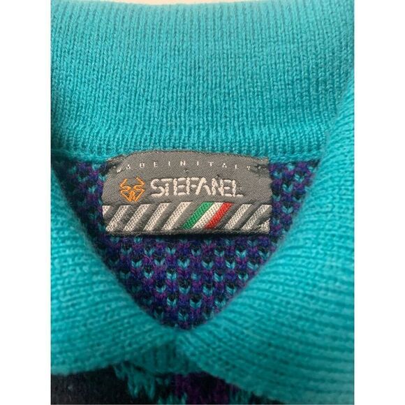 Vintage Multicolored Knit Sweater - Picture 5 of 8